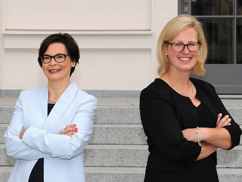 Portrait Rechtsanwältinnen Frau Beckert und Frau Butenschön